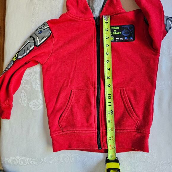 Kids Hoodie w Mask Hood Cool Robot Design Garanimals 365 Kids sz 6 - Picture 5 of 9